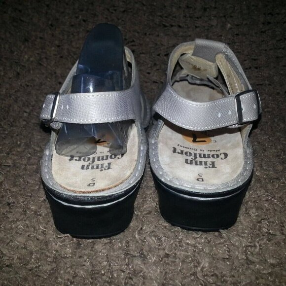 FINN COMFORT-Adana-Taupe/Grey/Beige Pebbled Leather-UK Size 5D-NWOB - Picture 5 of 7